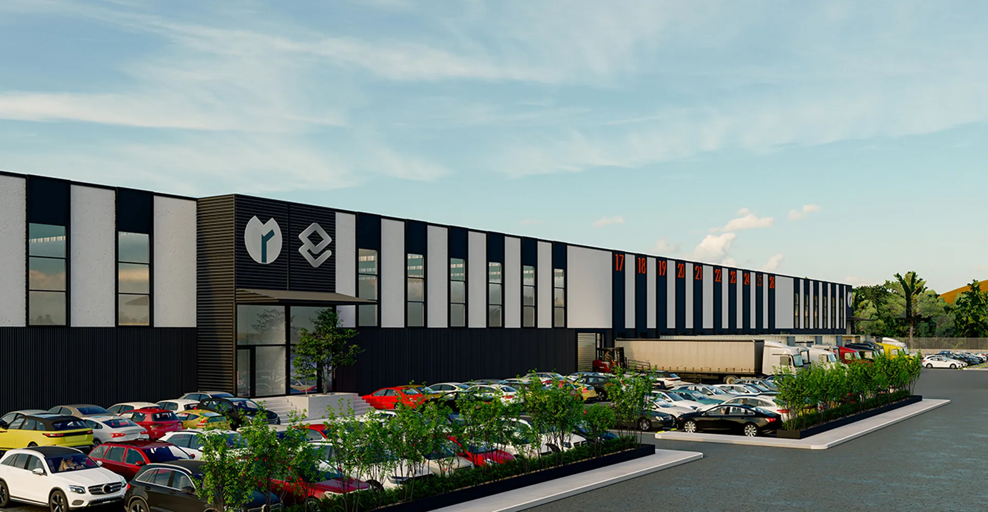 Fachada de nave industrial